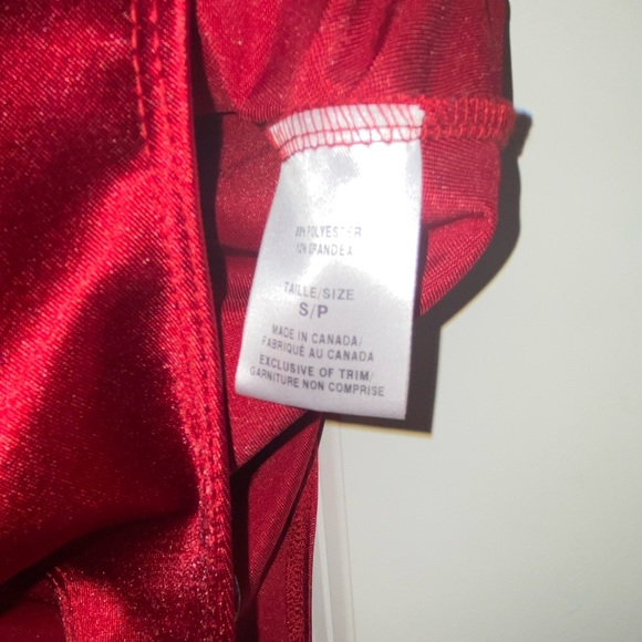 Shiny Bright Red Bodysuit - S - Picture 2 of 2